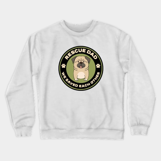 Rescue Dad Crewneck Sweatshirt by Mountain Morning Graphics